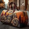 Western Style Small Duffle Bag Gym Travel Unisex Handbag