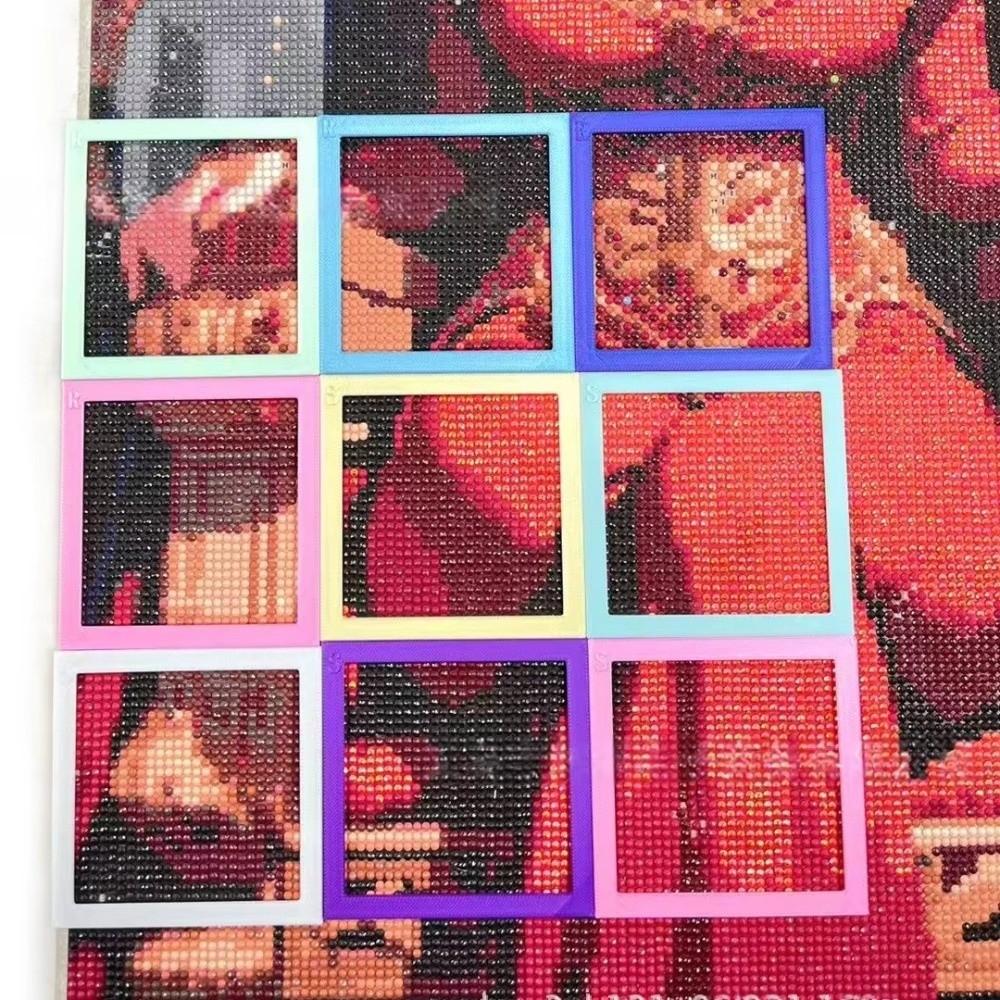 2Pcs DIY Grid Alignment Frames Multi-Specification Diamond Painting Guide Tool