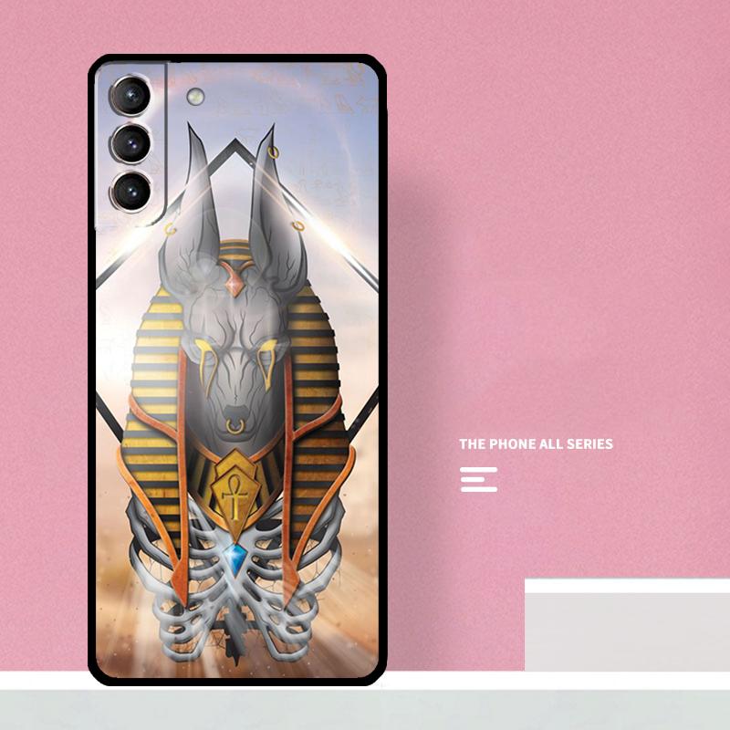 Anubis Egyptian God Phone Case For Samsung Galaxy S26 S25 S24 S20 S21 S22 S23 Ultra S10 Plus S25 FE Cover Coque
