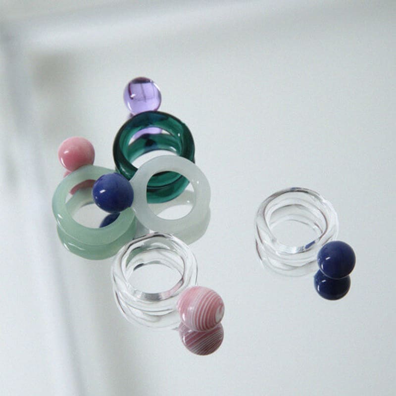 APIOH candy glass ring