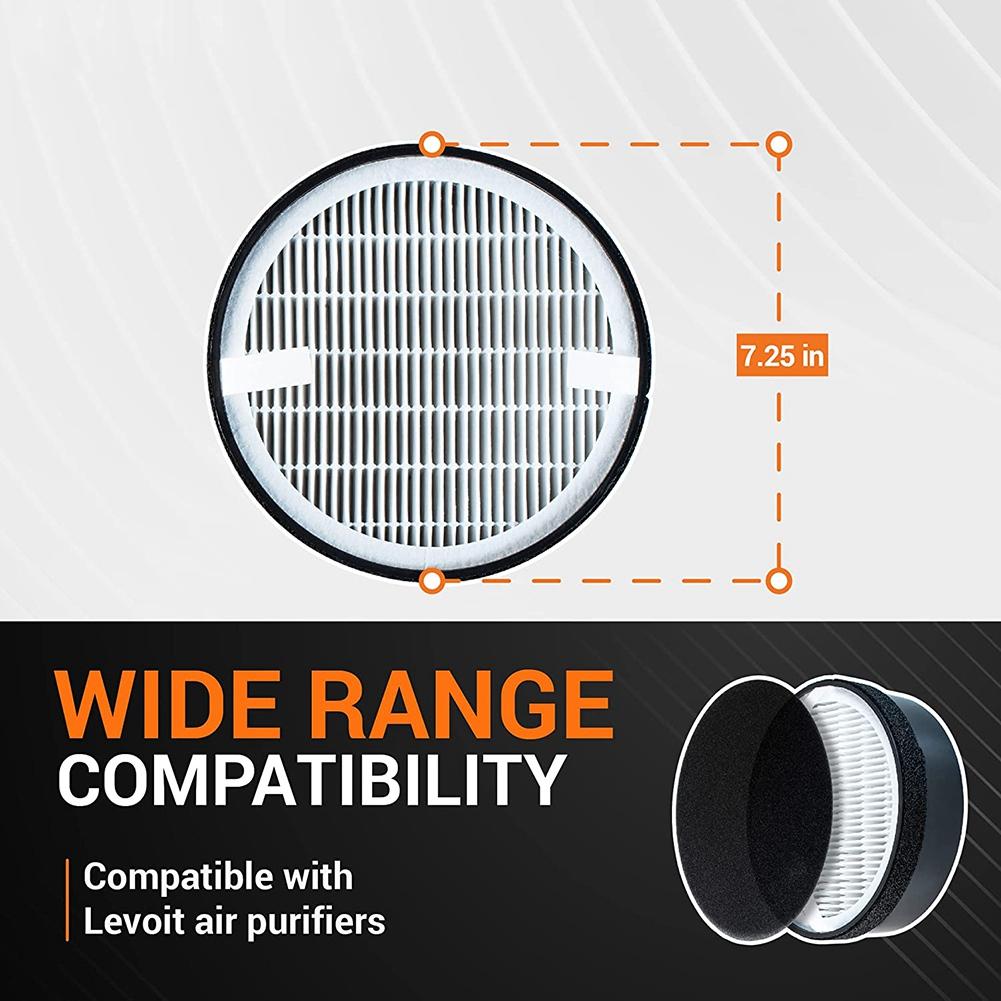 Replacement Filter for Levoit Air Purifier LV-H132,LV-H132-RF True HEPA and Activated Carbon Pre Filters Accessories