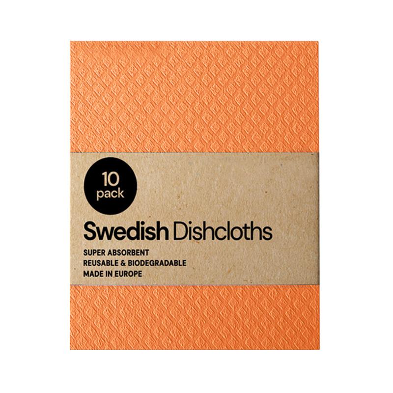 10Pc Dishcloth Magic Cleaning Cloth Kitchen Absorbent Rag Towel Cellulose Swedish Dishcloth Wood Pulp Sponge Reusable Dish Cloth