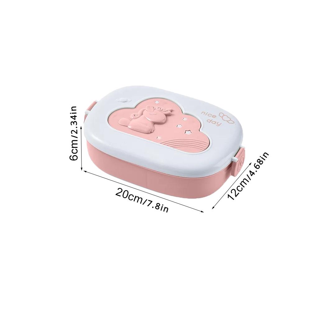 Милый переносной ланч-бокс для детей с отделениями микроволновый бенто-ланчбокс детский для школы улицы кемпинга пикника контейнер для еды 3 1 1819₽