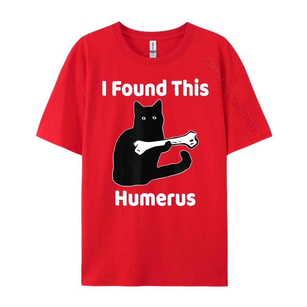 I Found This Humerus White Graphic Tee Funny Shirt England Style