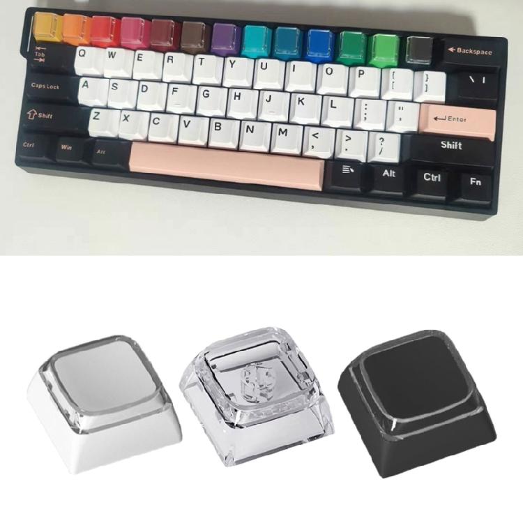 Teclado PC em Branco 10 Peças Perfil XDA Suplementos 1U Teclado Gamer Botão de Tecla DIY Teclados