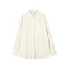 LESS Straight-Fit Cotton Blend Long Sleeve Shirt