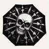 1pc Skull Automatic Open/Close Umbrella, Ideal Fan Gift for Birthday, Christmas, Trendy Fashion yy250828034