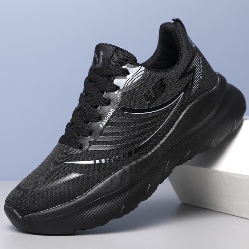 

Пара кроссовок осень новые сетчатые легкие кроссовки спортивная обувь дышащие амортизирующие мягкие подошвы студенческие туфли легкие кроссовки 40