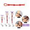 Adjustable Penis Ring Rope BeadsSpermlock Ring Assist Erection Silicone Ejaculation Delay Cock Scrotum Ring Man Lasting Cockring