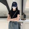 Women's Slim-Fit Pure Cotton U-Neck T-Shirt - Short Sleeve, Versatile Summer Outerwear