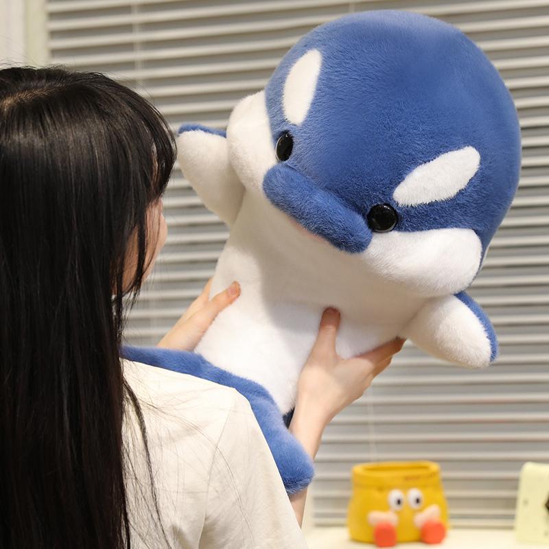35/50cm Kawaii Killer Whale Plush Toy Doll Stuffed Animal Whale Pillow Cushion Christmas Birthday Gift for Girls Kids Home Decor