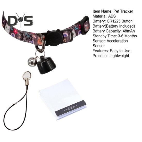 Urmăritor inteligent pentru animale de companie Guler de urmărire a locației Mod de poziționare globală în timp real Alimentat cu baterie Mini Tracker pentru câini Localizator de animale de companie anti-pierdere