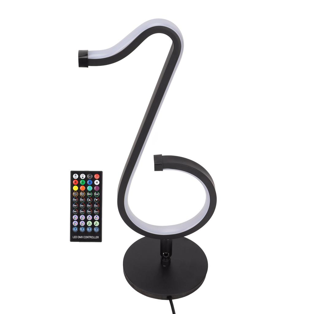 Musical Note Table Lamp Intelligent Control 180 Degree Rotation RGB Cool Desk Lamps for Living Room Bedroom Bedside