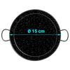 Induction Paella Pan 15 Cm, Enameled Steel, Mini Paella, Snack, Tasting Briebe Levante Black