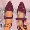 New Women Flats Spring Summer Fashion Buckles Sneakers Women Soft Leather Comfortable Loafers Shoes Mary Jane Flats Shoes Woman