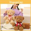 Teddy Pinktied Bear Plush Toy Stuffed Animal Doll Childrens Birthday Gift