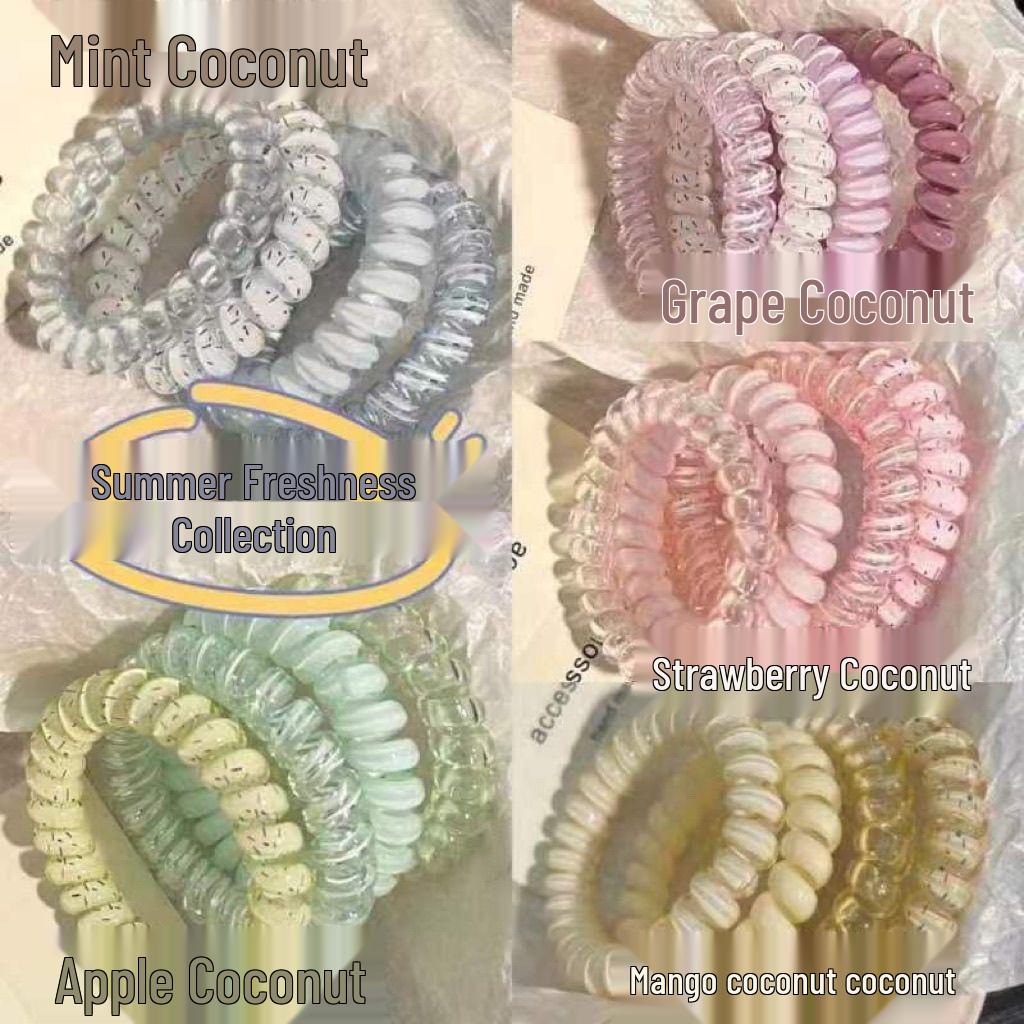 New Arrival: Premium Coconut Polka Dot Hair Tie – Summer Fresh, Durable, Versatile.