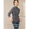 Mohan Yimei Winter Semi-High Collar Twisted Knot Pullover Top
