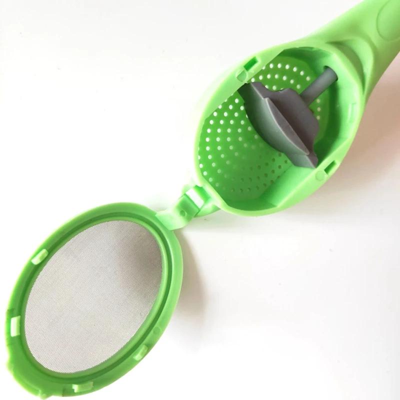 Tea Infuser Built-in plunger Healthy Intense Flavor Reusable Tea bag Plastic Tea&Coffee Strainer Measure Swirl Steep Stir&Press