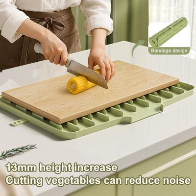 Dish Drying Mat Heat Resistant Silicone Kitchen Drying Mat Non-Slip Kitchen Countertop Mat Prevents Water Build Up for Hot Pots Pans Meal Prep