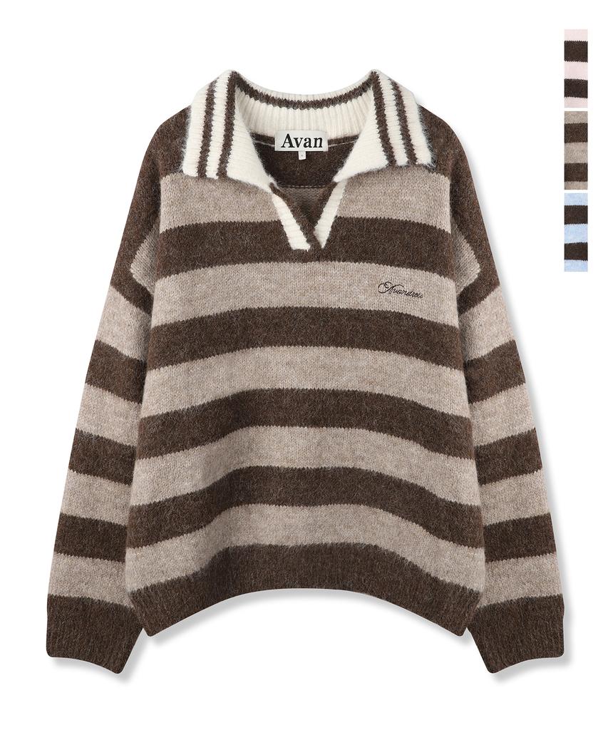 AVANDRESS Stripe Rugby Knit_3Colors