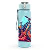 1PC Mountain Bicycle Outdoor Cycling Print 750ml Color Plastic Sports Water Bottle Leakproof Flip Straw Lid Suitable for Sports Office Home Use