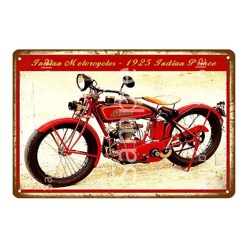 Retro Super Motor Metal Tin Signs Vintage Motorcycles Poster Motor Cycle Shop Plaque Pub Bar Garage Wall Decor 20x30cm YK144