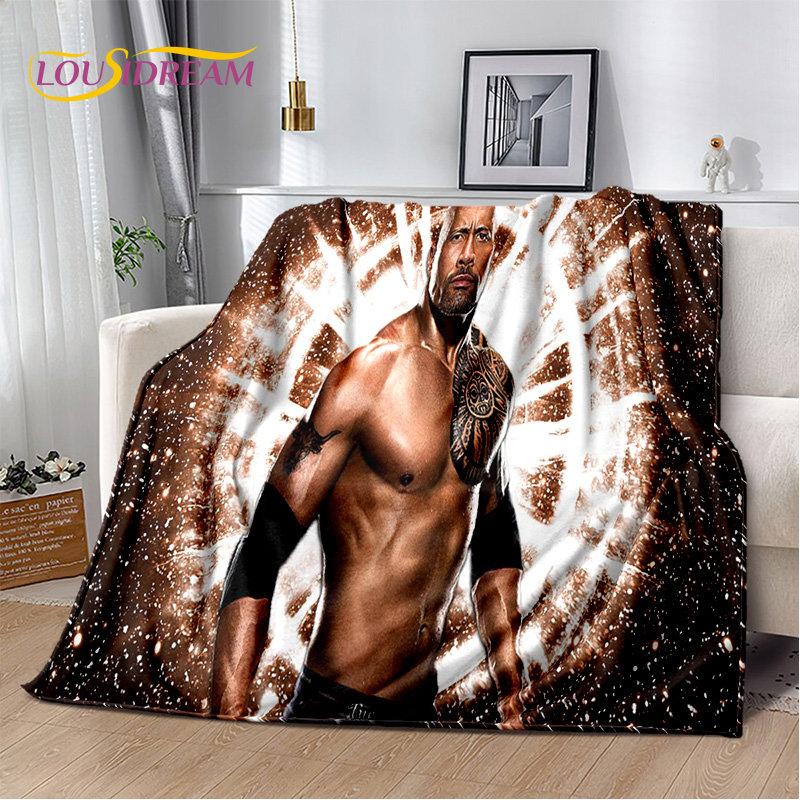 HD The Rock Dwayne Johnson Soft Plush Blanket,Flannel Blanket Throw Blanket for Living Room Bedroom Bed Sofa Picnic Cover Kids