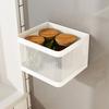 Magnetic Refrigerator Side Storage Basket Carbon Steel Condiments Storing Rack Convenient Metal Spices Bottle Holder