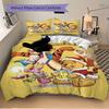3pcs Christmas Winnie The Pooh Tigger Piglet Quilt Set Soft and Comfortable Bedroom, Guest Room and Dorm Decor Bedding Set Q008