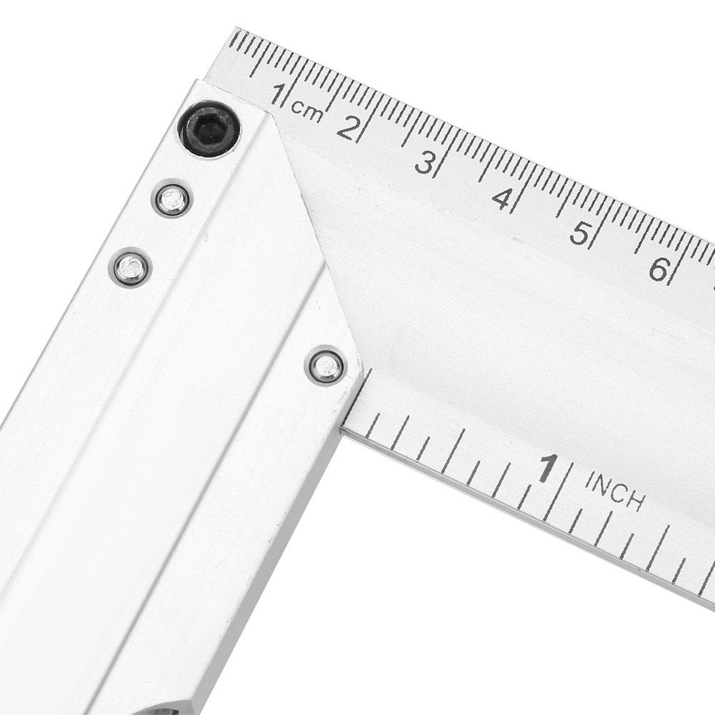 300mm Aluminium Alloy Thickened 90 Degree Right Angle Ruler Woodworking Measuring Tool