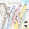 J-AXIS Nuance Color Watch TCL74-BK Unisex Pastel Earth Tones Simple Easy-to-Read Lightweight Black