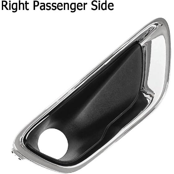 Front Bumper Fog Light Cover Bezel, Passenger Side Fog Lamp Cover Front Right Bumper Light Hole Trim Bezel, 2016-2020 Compatible with Jeep Grand