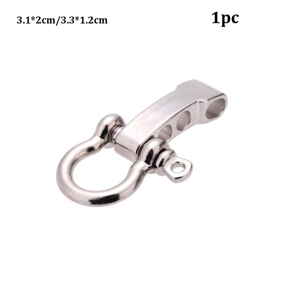 Zinc Alloy Rope Paracord Buckle Survival Bracelets O-Shaped Shackle  Outdoor Accessories