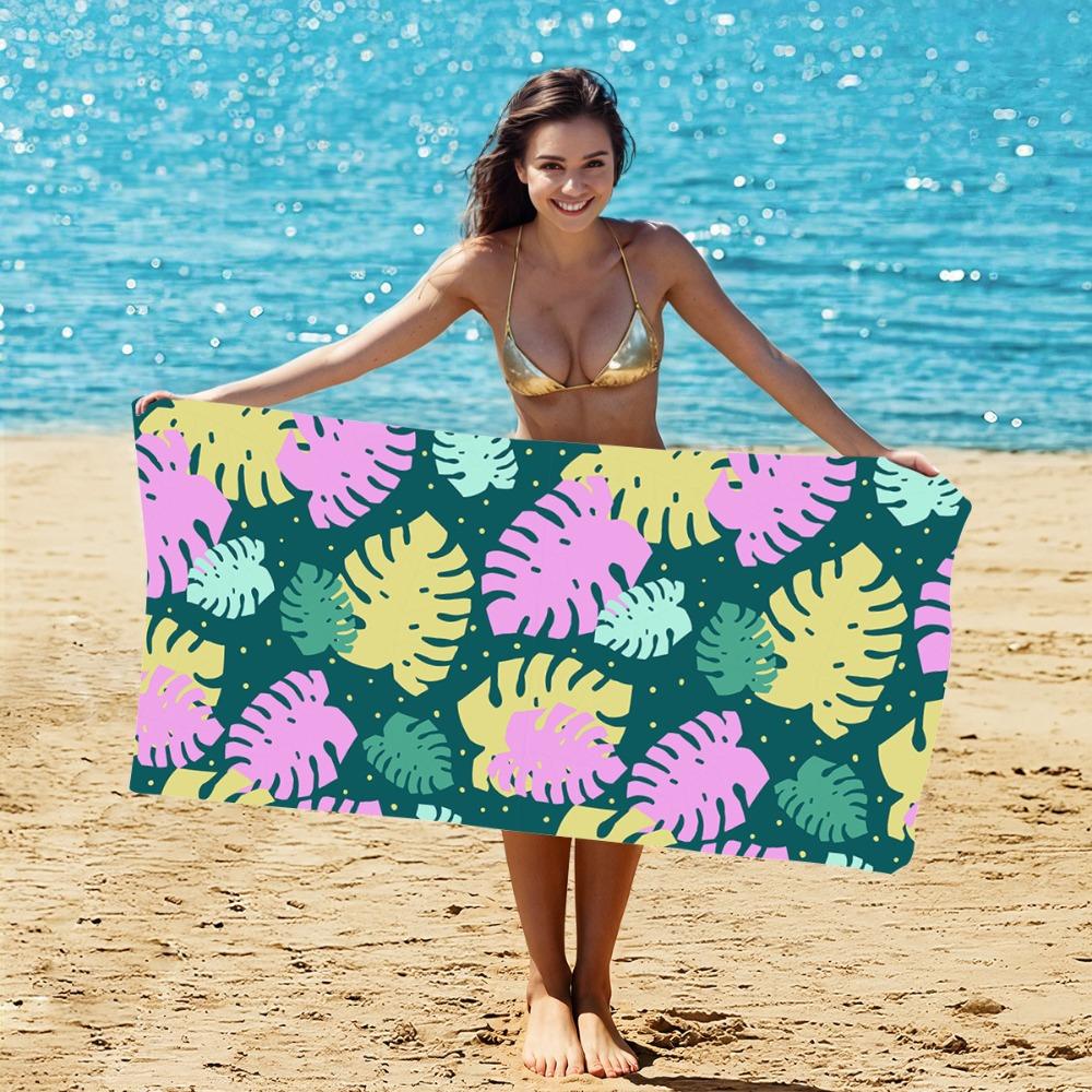 Active Beach Towel 70 * 140 Collection, Microfiber Printed Beach Towel, Absorbent Towel 70 * 140cm 230g