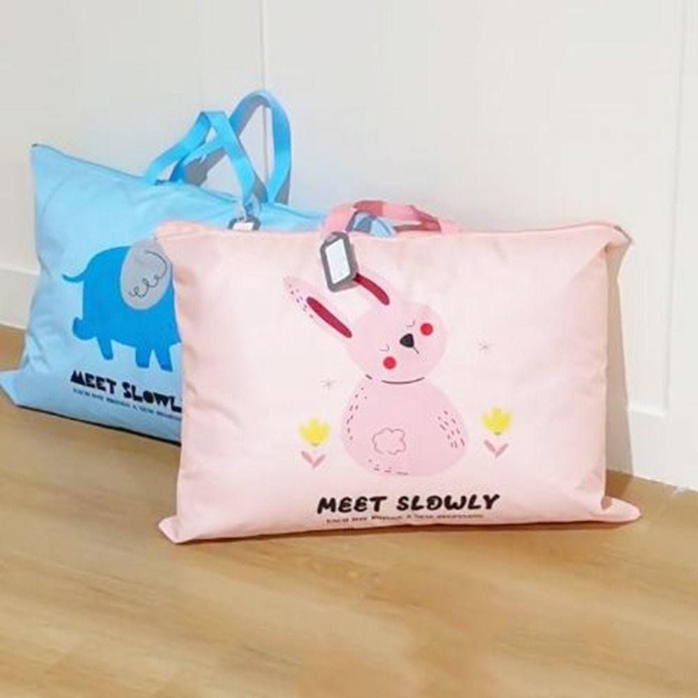 

Foldable Cartoon Kindergarten Bedding Bag Oxford Cloth Cloth Moving Packing Bag Travel