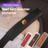 Key, Leather Car Seat Belt Cover Shoulder Protection Pad Accessories For Abarth Fiat Abarth Argo Croma Albea Uno Tipo Palio 500