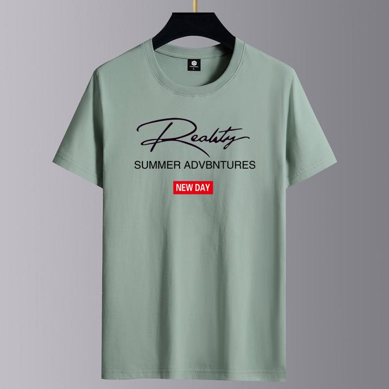 

Мужская модная футболка с круглым вырезом, коротким рукавом, свободного кроя, в стиле кэжуал XXL