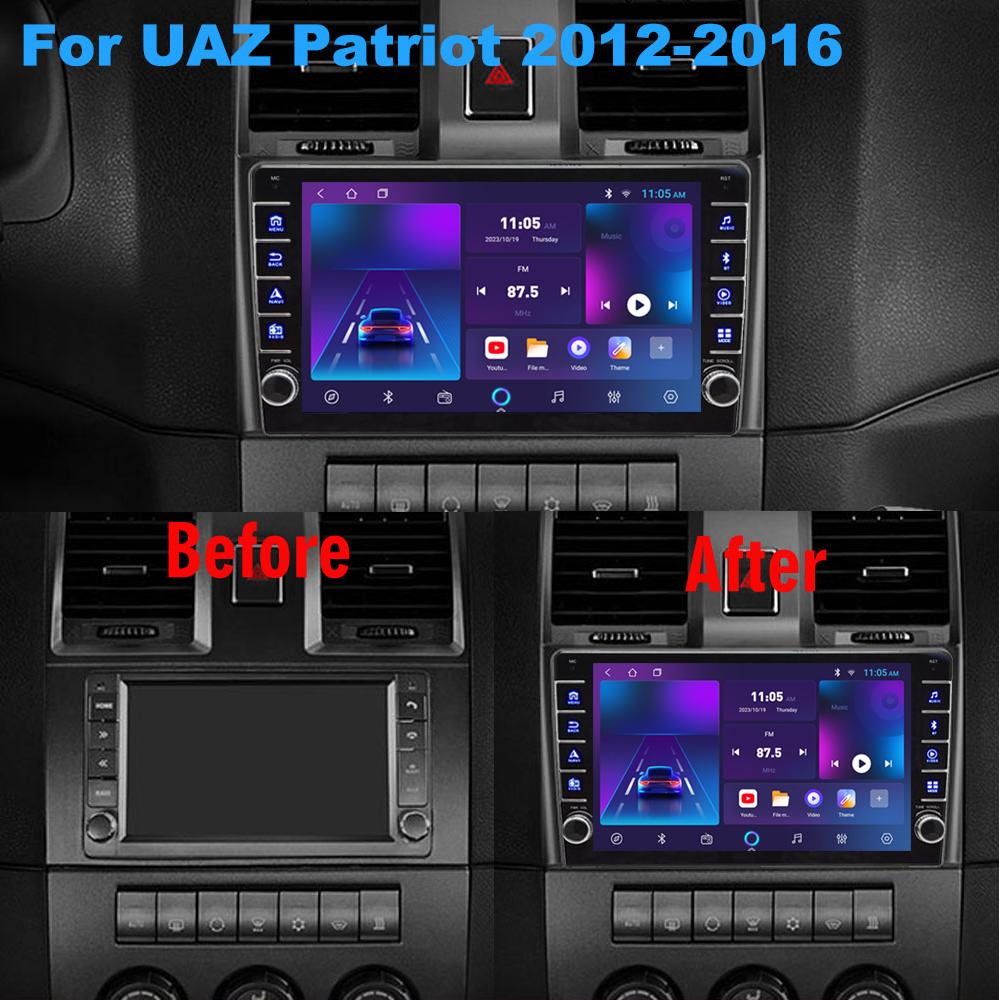 icreative 2 Din Android Car Radio Multimedia Video Player for UAZ Patriot 2012-2016 With Button Knob WiFi 1+16GB