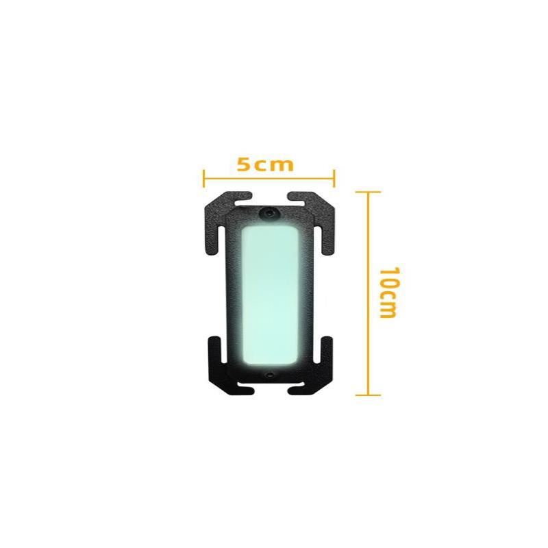 Velcro Glow In Dark Identification Tag Luminous Mounting Buckle Backpack Patch for Hiking Travel Luggage