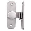 Barn Door Buckle Lock with Mounting Screws, Punch Free 90 Degree - Hasp for Fence Garage Garden