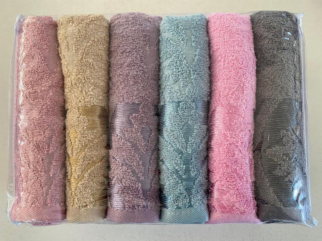 

Jagfen Набор полотенец для рук и лица из жаккардового хлопка, 6 шт.