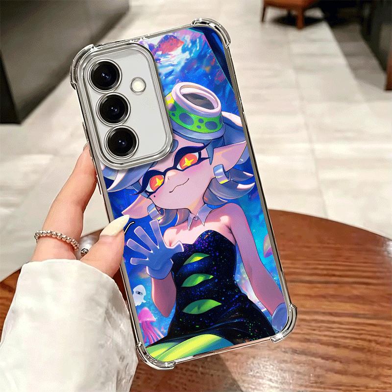 S-Splatoons Game Plating Phone Case For Samsung A17 A07 A37 A57 A16 A56 A15 A55 A14 A54 A13 A53 A26 A36 A25 A35 A24 A34 A23 A33