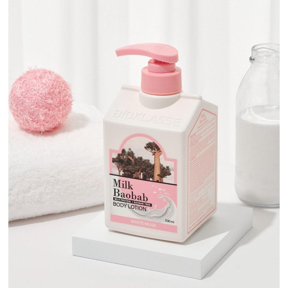 Milk Baobab Körperlotion mit weißem Moschusduft, 500 ml, 1 Einheit