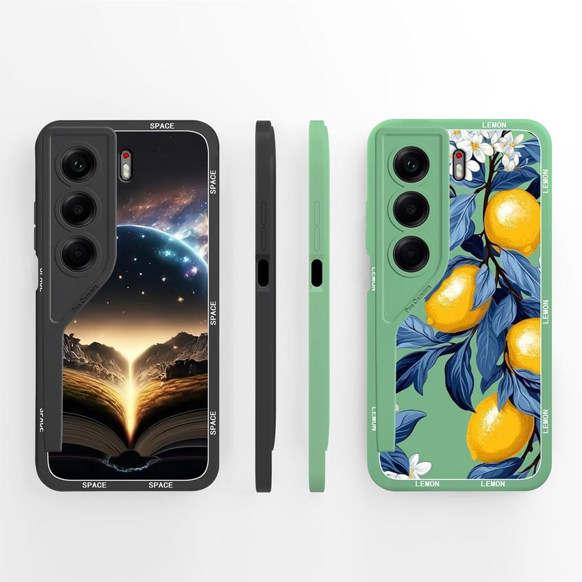 For Tecno Camon 40 30 20 Pro Premier Phone Case Beautiful Planet Pattern Soft Liquid Silicone High Quality Anti Slip Protective Shell For Tecno Casing