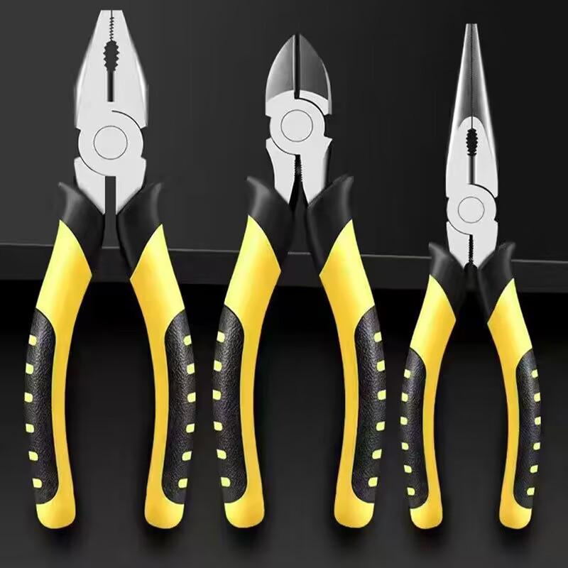 Yushuo Multi-functional Pliers: Nozzle, Needle-Nose, Wire Cutters, and Diagonal Pliers for Household and Industrial Use.