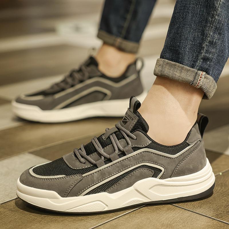 Autumn New Men's Board Shoes Skate Shoes, Casual Shoes Boost Shock Soft Soled Lightweight and Comfortable Simple Sneakers