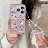 Luxury Cute Strawberry Patterned Cake KT  Sale Phone Case For iPhone 14 Pro Max 15 Pro 16 17 Pro Max Shockproof Hard Cover