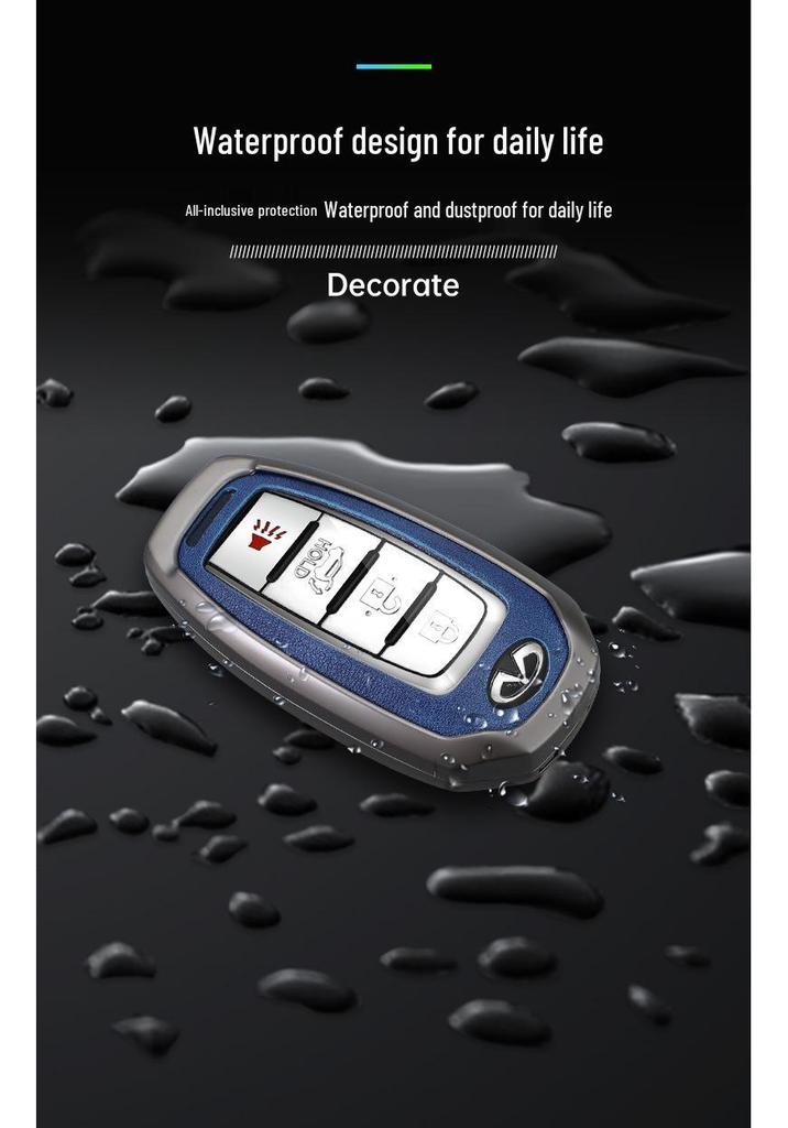 Infiniti Key Case for Q50L, QX50, QX55, QX60, Q70L, G25, FX35 - Men's Car Key Shell with Buckle