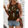 New Ethnic Style Tank Tops Dream Catcher 3D Print Women O-Neck Elegant Vest Off Shoulder Y2k Sleeveless Camisole Woman Clothing